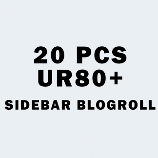 (20 PCS) UR80+ Sidebar Blogroll
